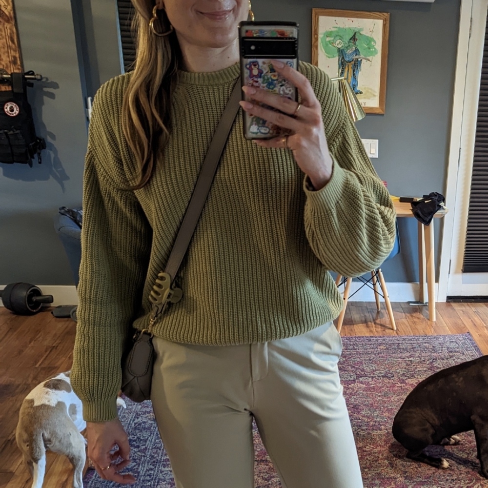 Zara Matcha Green Sweater